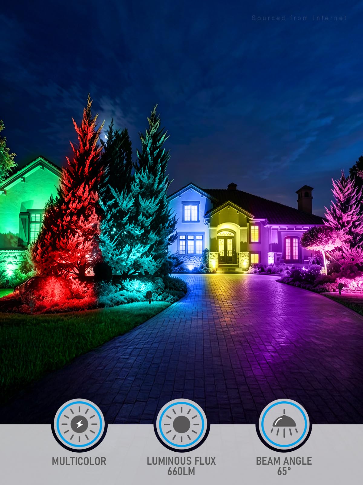 LEONLITE 9W RGB Low Voltage Landscape Lights, Color Changing Wall LEONLITE 9W RGB Low Voltage Landscape Lights, Color Changing Wall